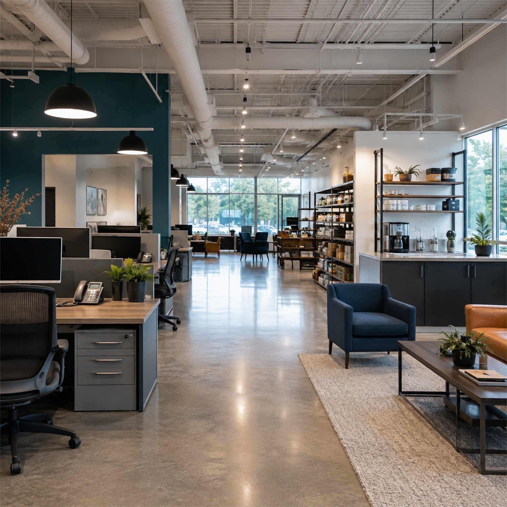 Commercial building and business property representing property insurance coverage.