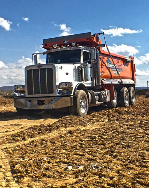 dirt sand gravel truck